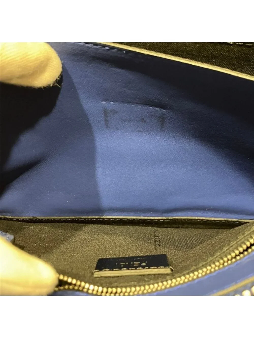 Fendi Vocabulary Rallye Pochette Clutch Calfskin